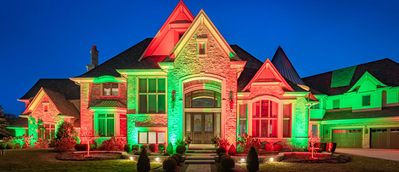 Palos Heights, IL permanent roofline lighting